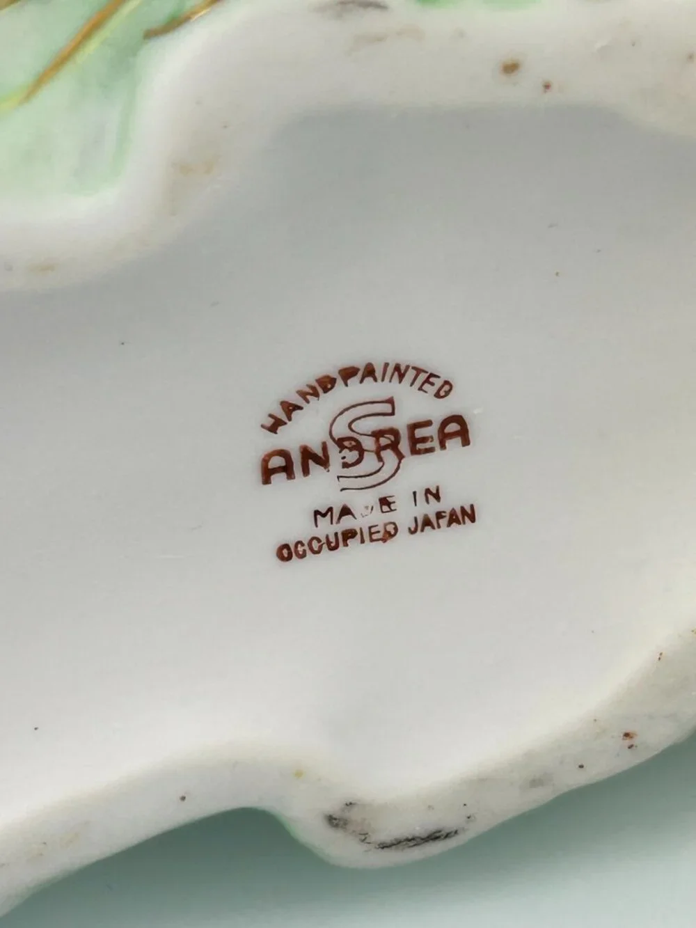 Occupied Japan Andrea Sadek Bisque Cherub Angel Sleigh Planter VTG Gift 1940s